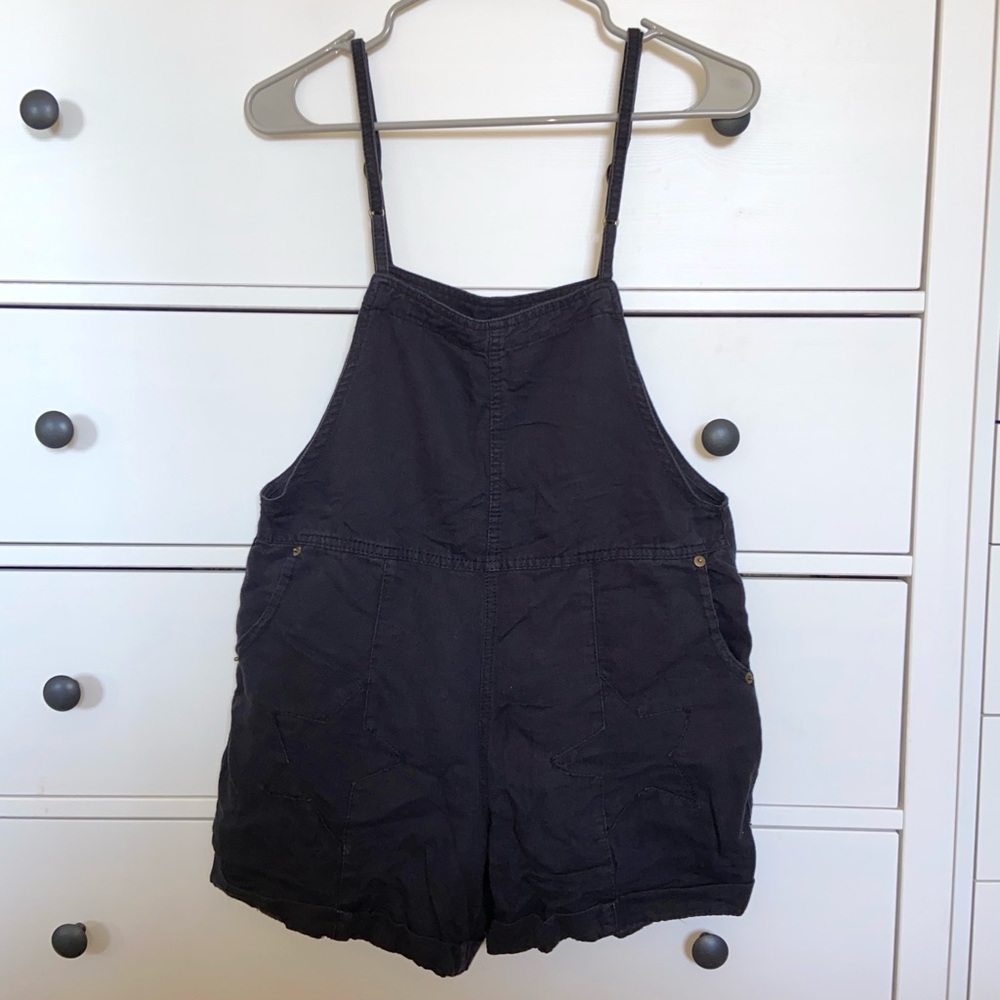Brandy Melville Black Star Overalls